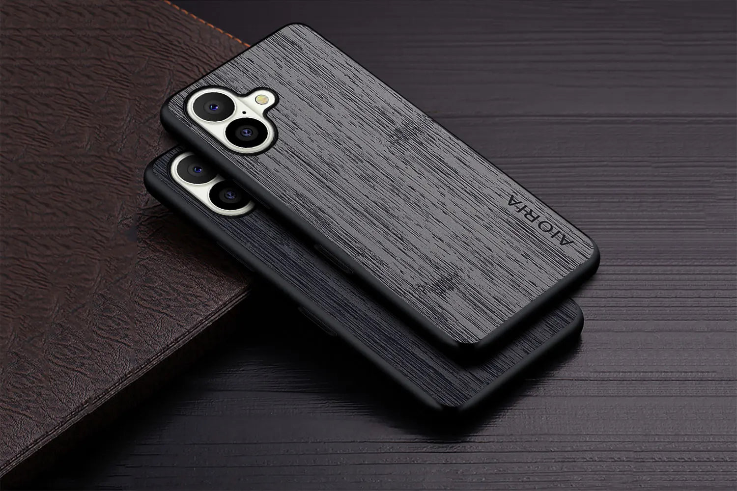 Case for iPhone 17 Pro Max Air case bamboo wood pattern Leather cover funda for iPhone 17 Pro Max coque case capa