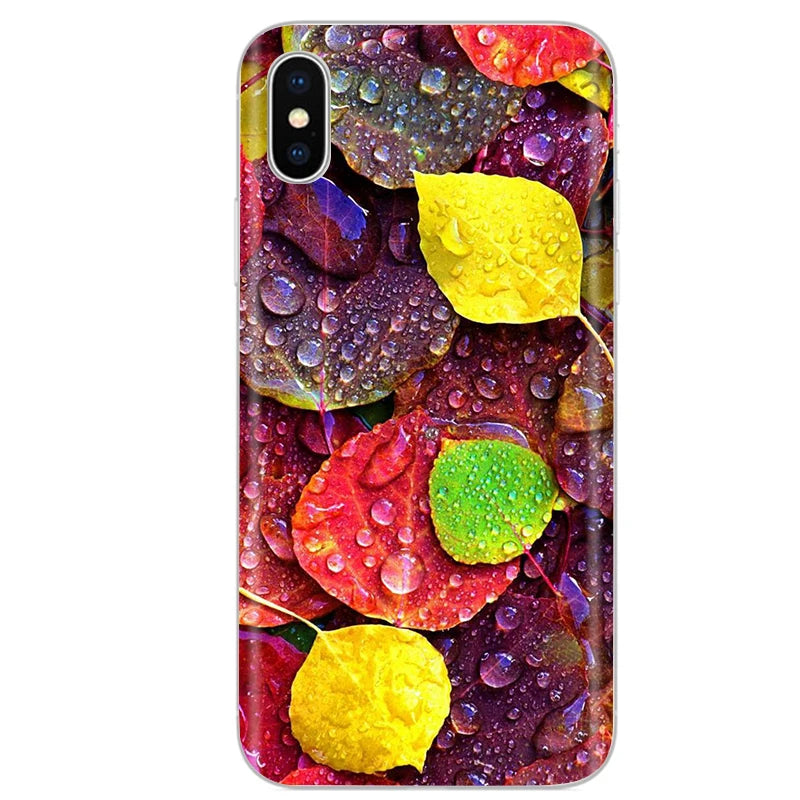 Cute Animal Flower Silicone Case for Iphone XR Case X Xs Max Simple Silicone Case for Iphone X Xs Max Xr Soft Cover Coque Shell