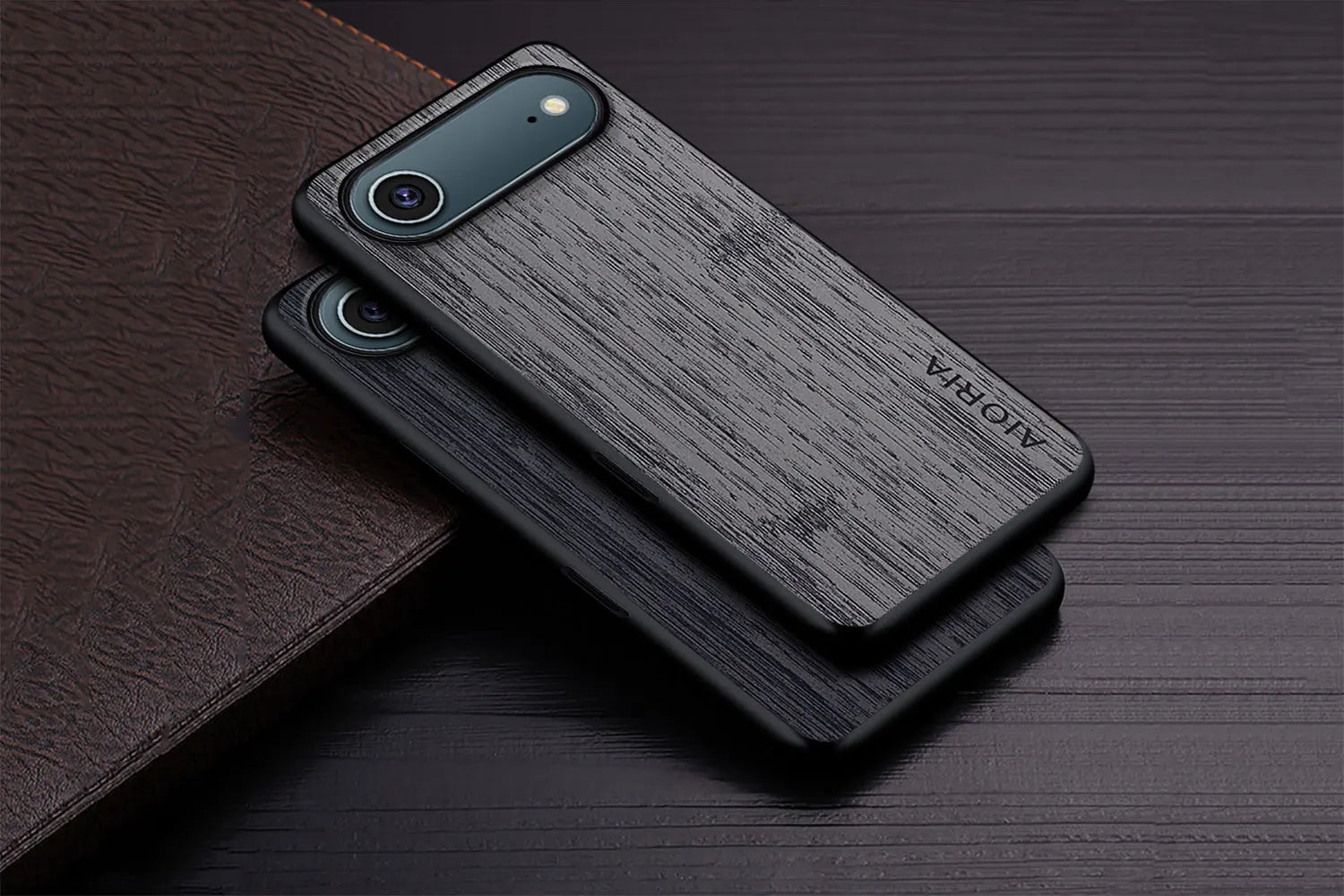 Case for iPhone 17 Pro Max Air case bamboo wood pattern Leather cover funda for iPhone 17 Pro Max coque case capa