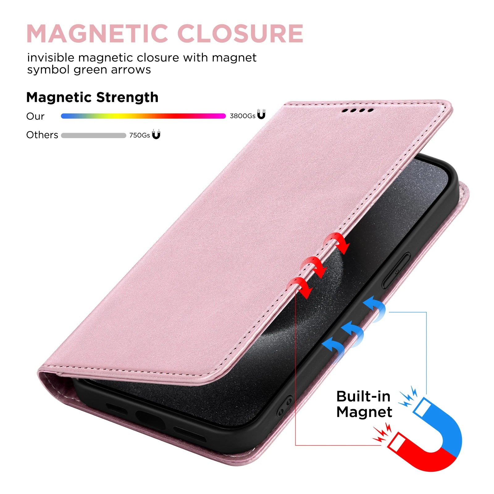 PU Leather Wallet Phone Case For iPhone 16E 16 Pro Max  15 Plus 14 13 12 Flip Cover Protective Magnetic With Picture Frame