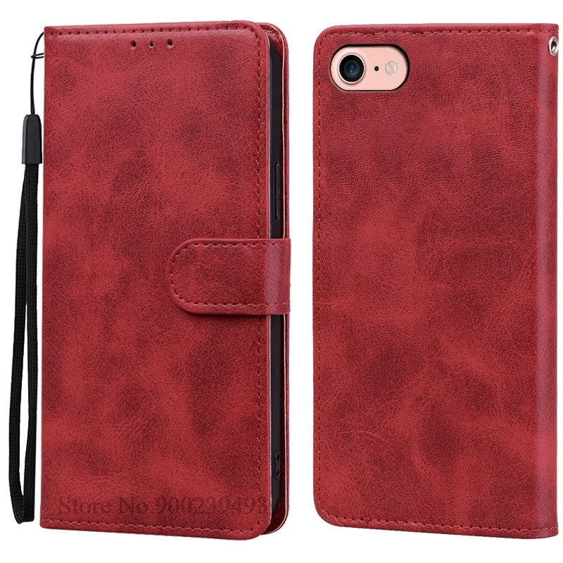 For iPhone SE 2020 Case Leather Flip Cover for iPhone 6 6S 7 8 Plus Cases Magnetic Wallet Phone Case For iPhon 6 6s Cover Coque