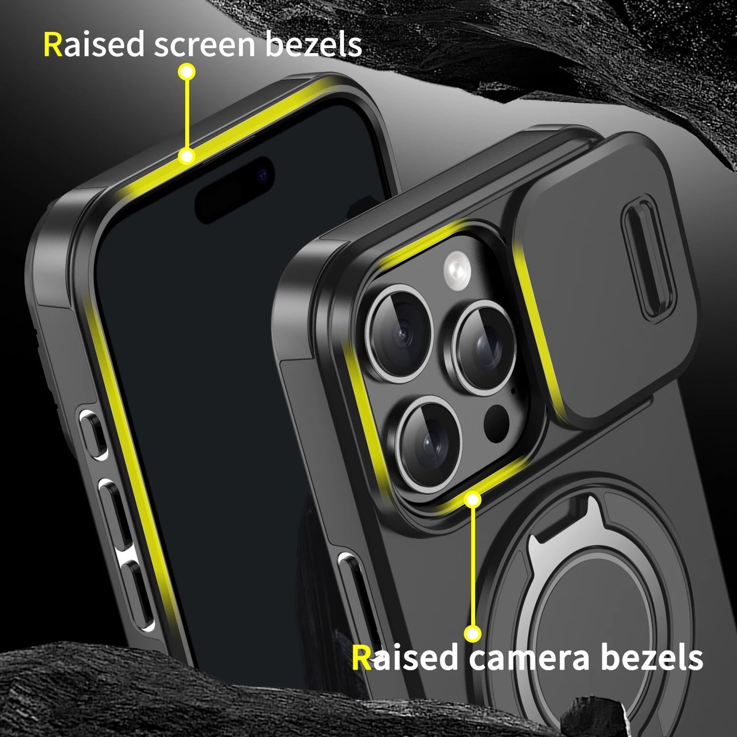 Luxury Magsafe Magnetic Wireless Charging Armor Case For iPhone 16 15 14 13 12 11 Pro Max Plus Slide Camera Protection PC Cover