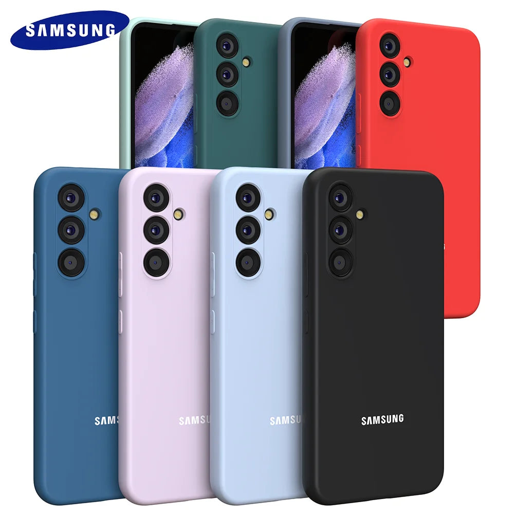 For Samsung Galaxy A17 A55 A35 A25 A15 A05S A56 A36 A26 A16 A06 Case Liquid Silicone Phone Back Cover For A54 A34 24 14 23 Shell