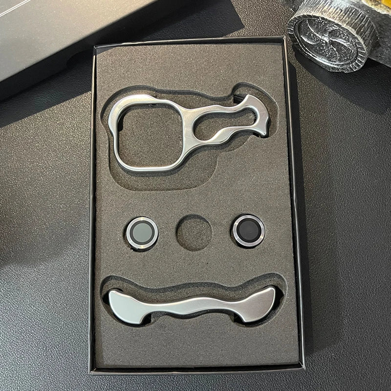 Luxury Irregular Aluminum Alloy Bumper Phone Case For IPhone 12 13 14 15 16 17 Pro Max 17Air Lens Film Protection Metal Cover