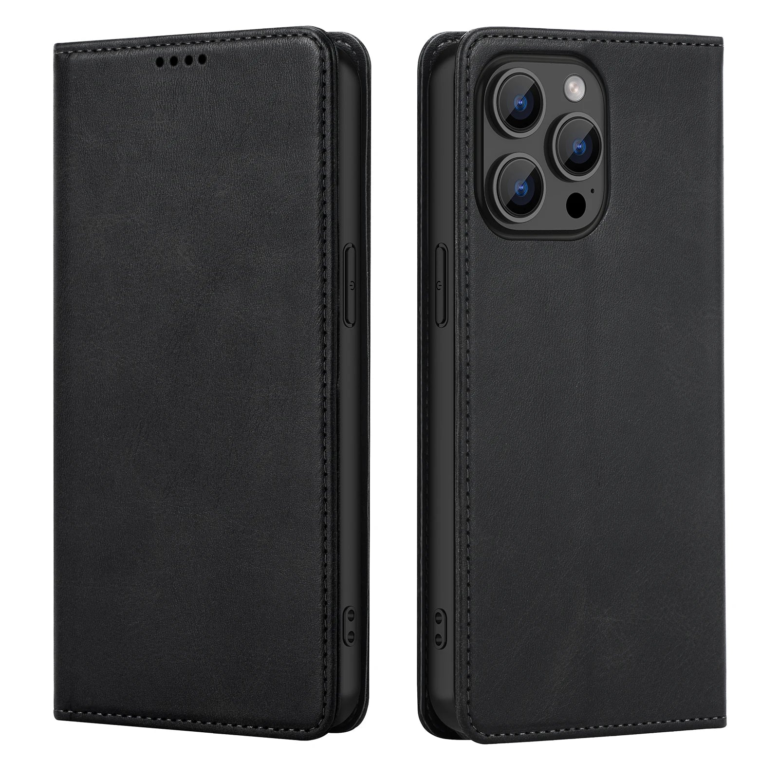 PU Leather Wallet Phone Case For iPhone 16E 16 Pro Max  15 Plus 14 13 12 Flip Cover Protective Magnetic With Picture Frame