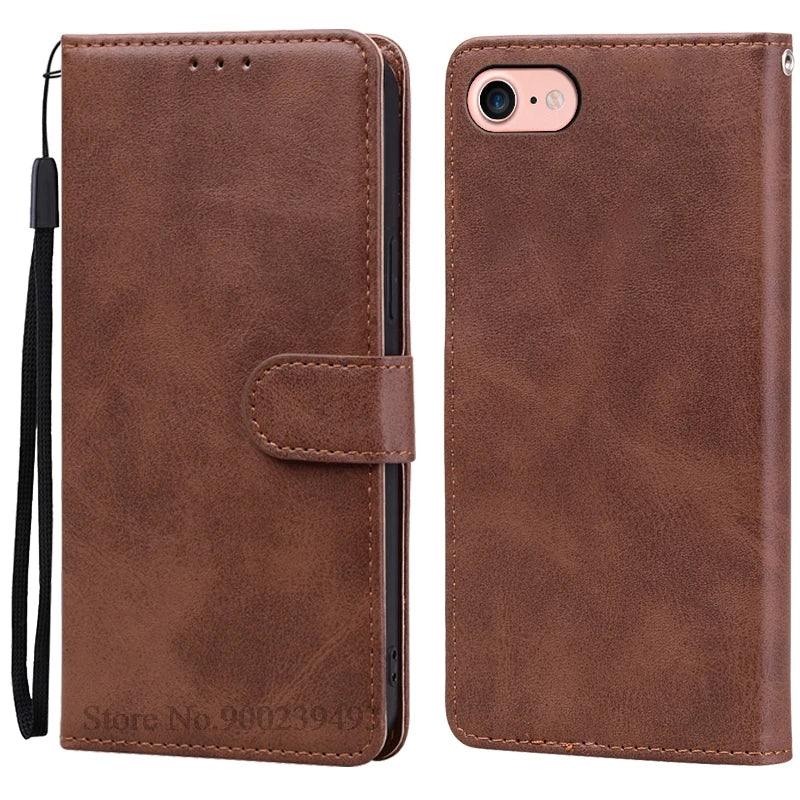 For iPhone SE 2020 Case Leather Flip Cover for iPhone 6 6S 7 8 Plus Cases Magnetic Wallet Phone Case For iPhon 6 6s Cover Coque