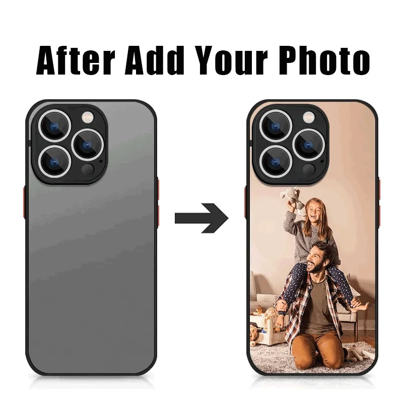 Personalized DIY Customized Name Photo Phone Case For iPhone 16 15 Pro Max 14 13 12 11 Pro Max X XR 7 8 Shockproof Acrylic Cover