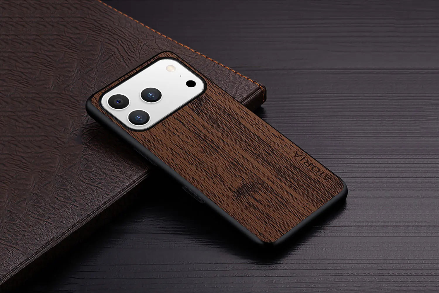 Case for iPhone 17 Pro Max Air case bamboo wood pattern Leather cover funda for iPhone 17 Pro Max coque case capa