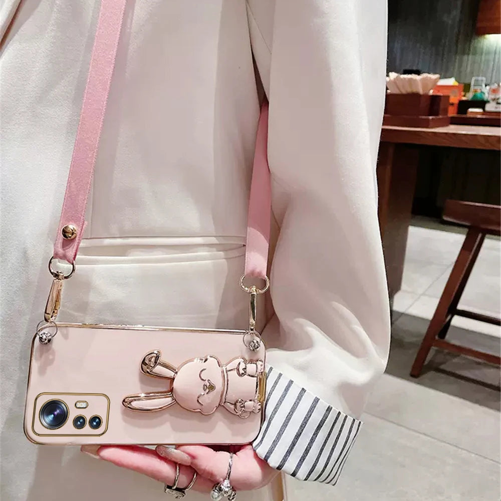 Crossbody Lanyard Phone Holder Case For Xiaomi Mi 12T 11T 12 13 10 11 Lite Mi13 13 Pro 13Lite 13Pro 5G 8 9 9T Ultra Stand Cove