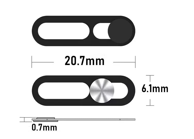 Utral Thin WebCam Cover Privacy Front Phone Lens Cover For iPhone XR 11 12 13 14 15 16 Pro Max Mini Camera Slider Protector Case