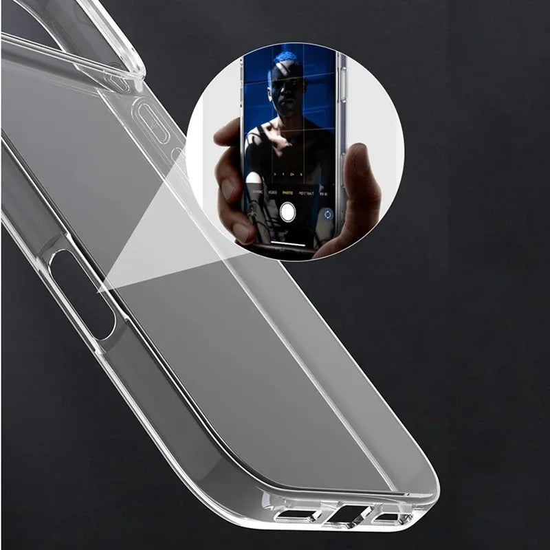 Luxury Transparent Soft Silicone Phone Case For iPhone 17Pro Max 17Pro 17 Air Ultra Thin Clear Cases Cover For iPhone 17 Pro Max