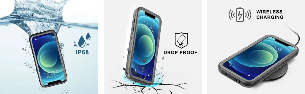 SPORTLINK Waterproof Case for iPhone 14 16 13 11 15 17 Pro Max SE 2nd 2020 3rd 2022 X 7 8 Shockproof Built-in Screen Protector