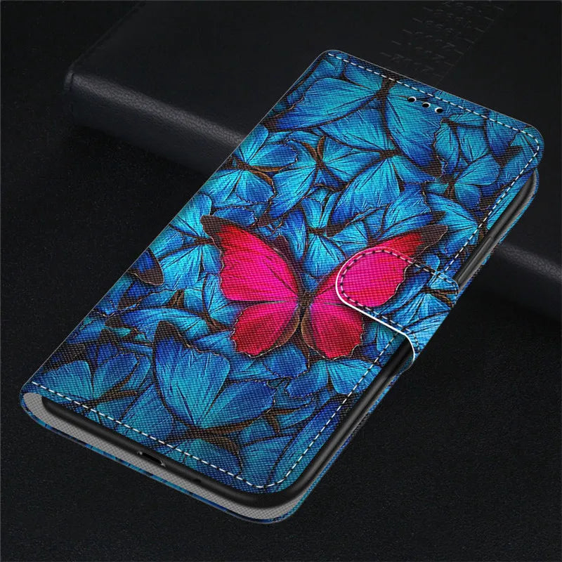 For iPhone 14 Pro Max Case Fashion PU Leather Flip Wallet Case on for Funda iPhone 11 12 13 14 Pro Max 14 Plus Phone Cover Coque
