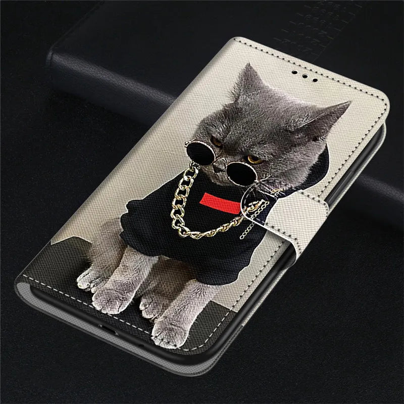 For iPhone 14 Pro Max Case Fashion PU Leather Flip Wallet Case on for Funda iPhone 11 12 13 14 Pro Max 14 Plus Phone Cover Coque
