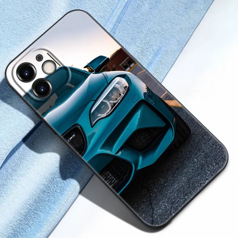 Sports car Phone Case For Apple iPhone 13 12 Mini 11 Pro Max XR X XS MAX 6 6S 7 8 Plus 5 5S SE 2020 Black Cover Coque Funda
