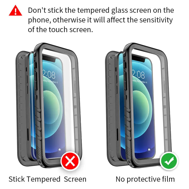 SPORTLINK Waterproof Case for iPhone 14 16 13 11 15 17 Pro Max SE 2nd 2020 3rd 2022 X 7 8 Shockproof Built-in Screen Protector