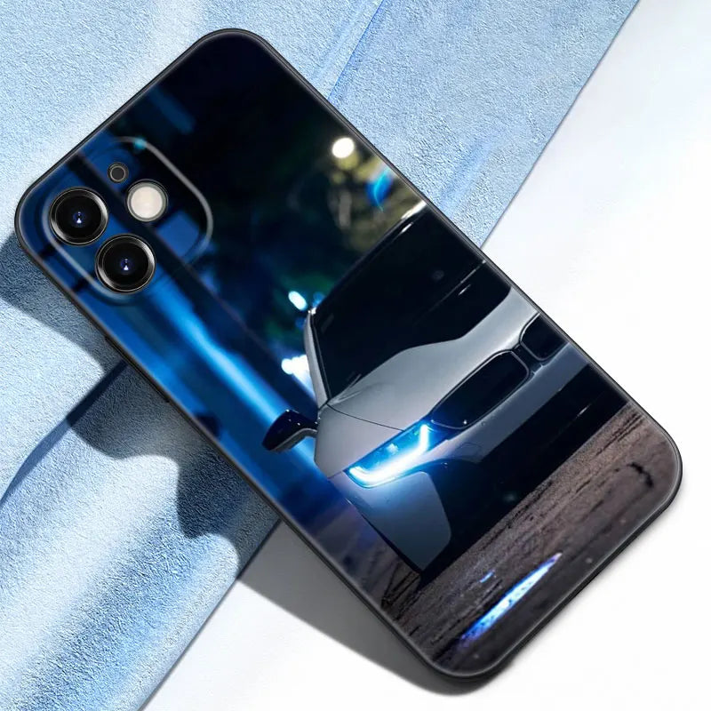 Sports car Phone Case For Apple iPhone 13 12 Mini 11 Pro Max XR X XS MAX 6 6S 7 8 Plus 5 5S SE 2020 Black Cover Coque Funda