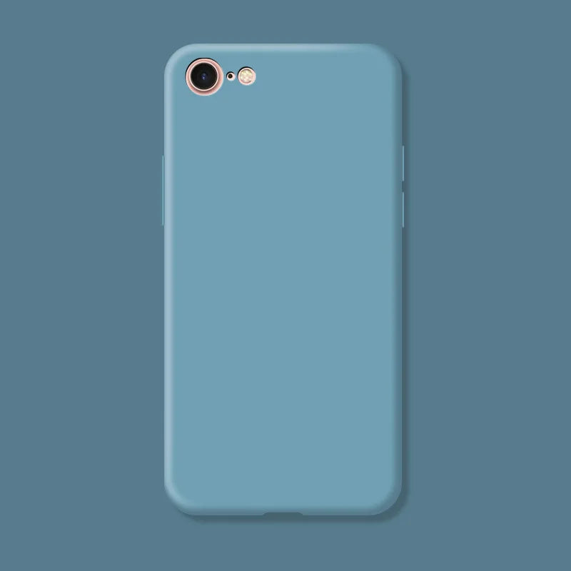 Original Case For iphone 7 8 SE 2020 2022 Shockproof TPU Liquid Silicone Protective Phone Back Cover for iphone 7 8 SE2 SE3 Case