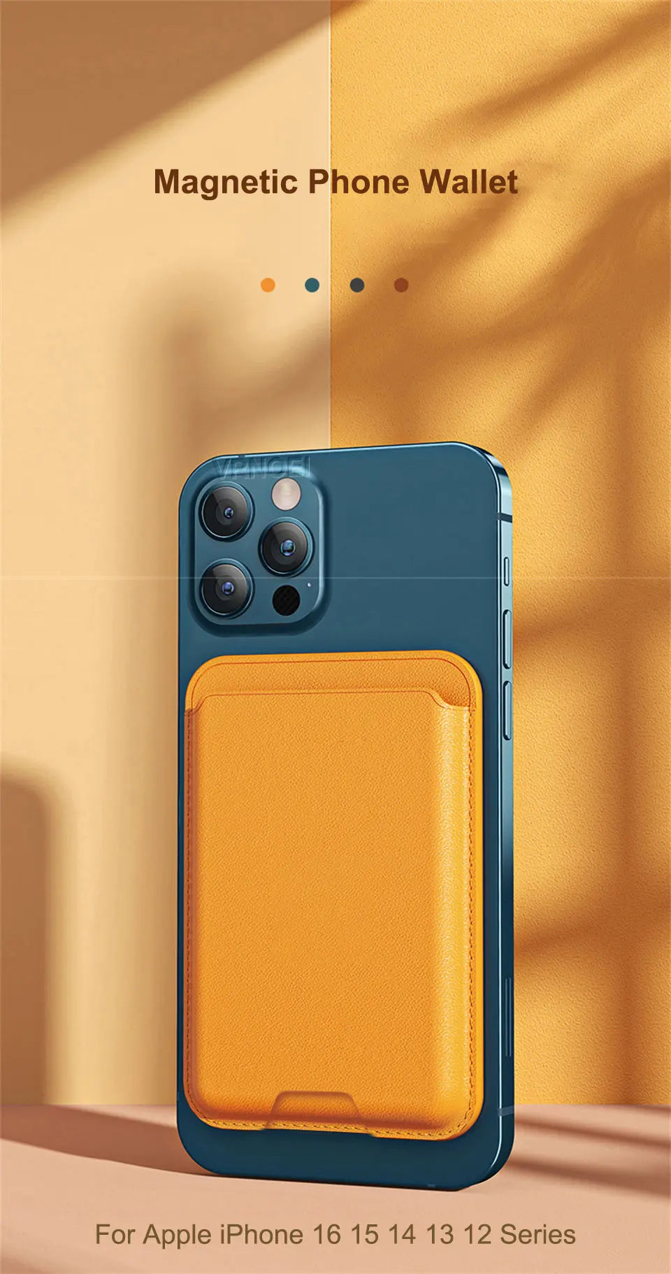 For Magsafe Leather Wallet For APPLE iPhone 16 12 13 14 15 17 Pro Max Plus Magnetic Card Holder Case Cover Accessories With Box