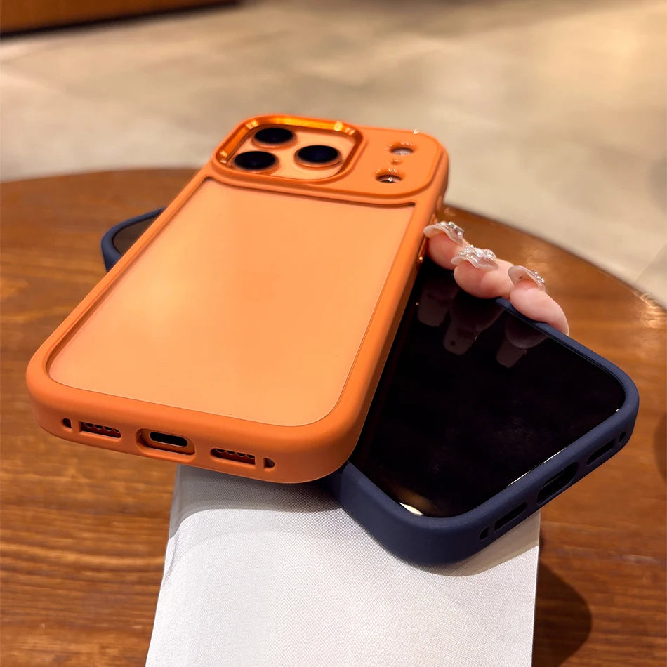 New Luxury Transparent Phone Case for iPhone 17 16 15 14 13 Pro Max Plus 17Pro Acrylic PC Hard Shockproof Cover for iPhone 17Air