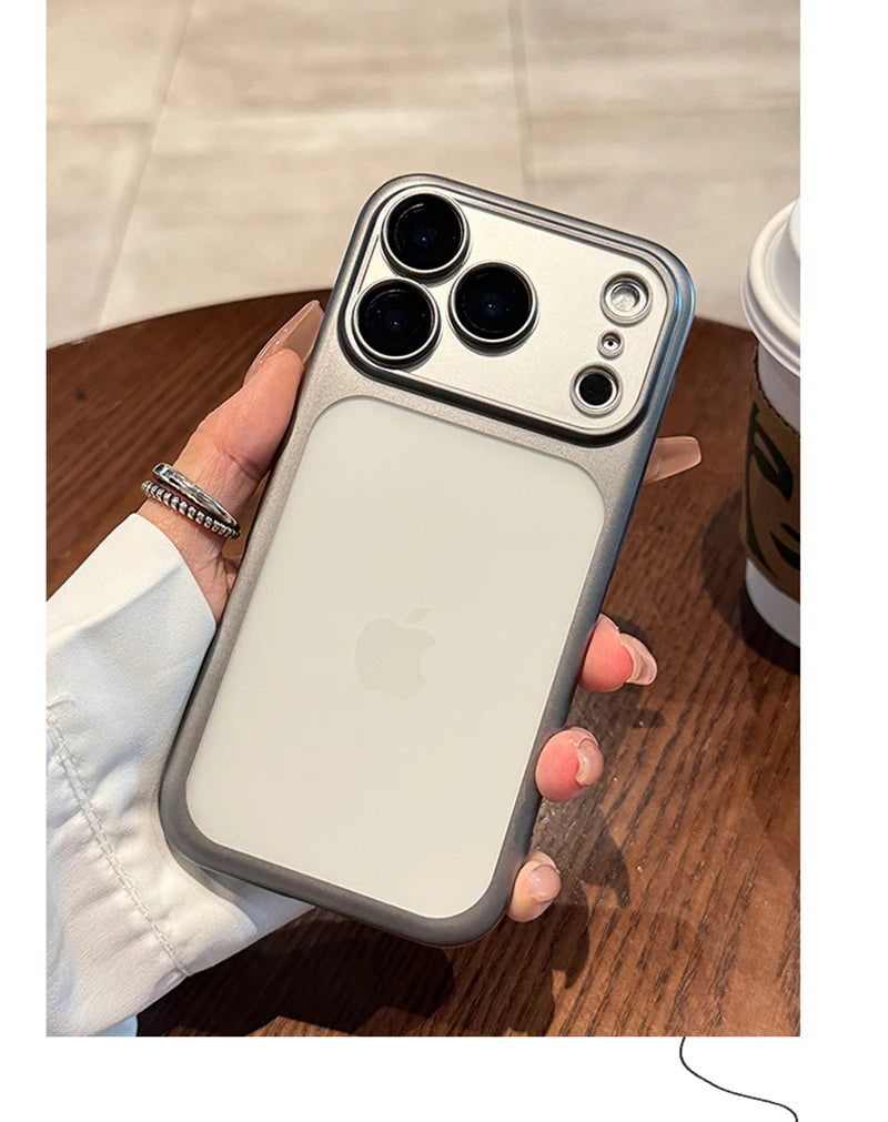 Luxury New Ultrathin UV Plating Matte Anti Slip 17 Pro Max Phone Case for iPhone 17 Lens Film Protect Translucent Hard PC Cover