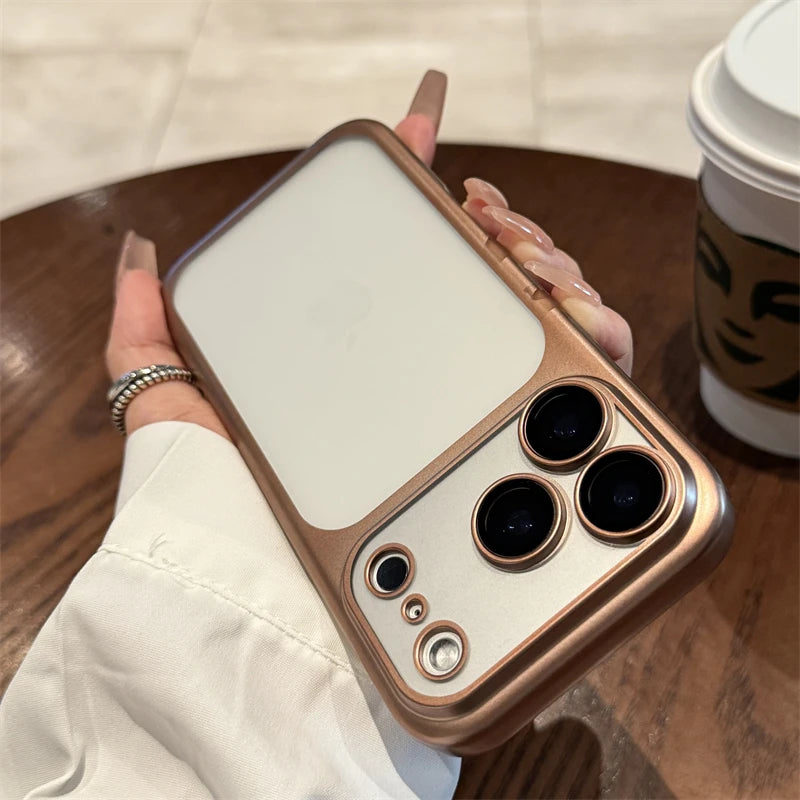 Luxury New Ultrathin UV Plating Matte Anti Slip 17 Pro Max Phone Case for iPhone 17 Lens Film Protect Translucent Hard PC Cover