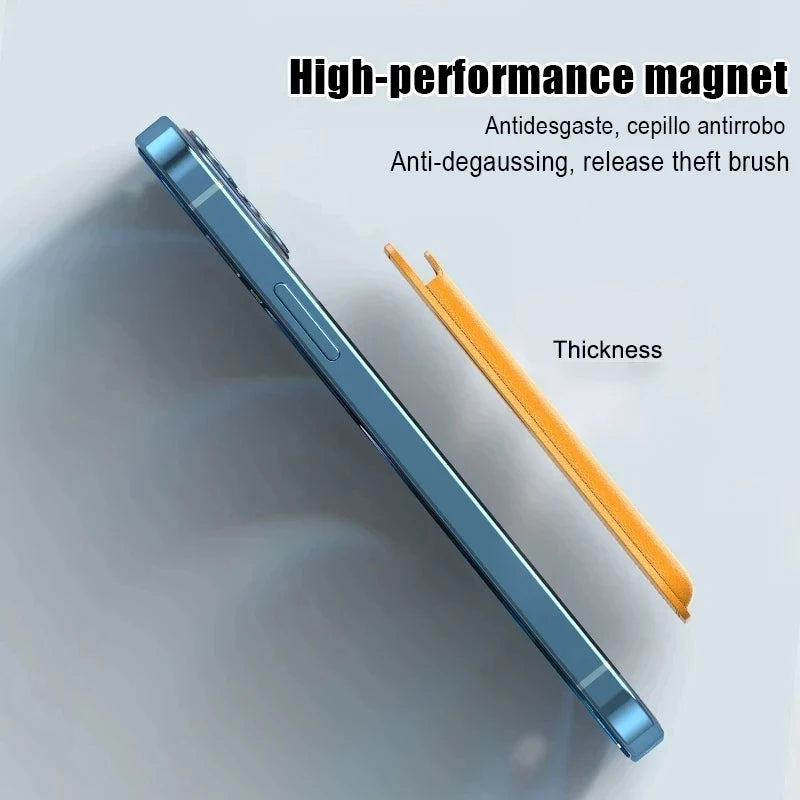 For Magsafe Leather Wallet For APPLE iPhone 16 12 13 14 15 17 Pro Max Plus Magnetic Card Holder Case Cover Accessories With Box