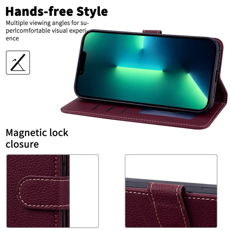 For iPhone Air Case iPhone 17 Case Wallet Leather Flip Cover For iPhone 17 Pro Max Phone Case Wallet Pouch Flip Fundas iPhone17