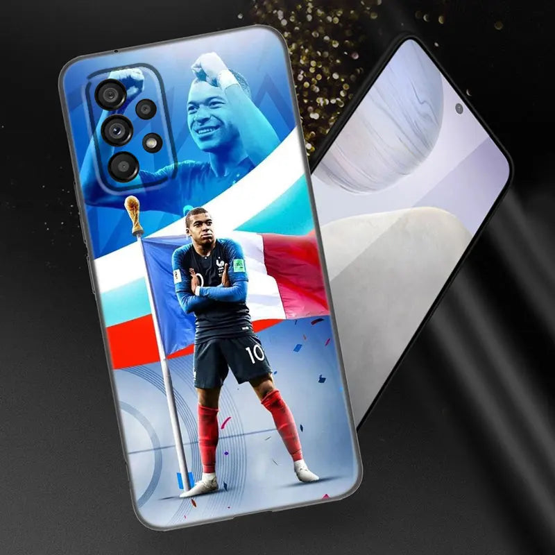 Neymar Mbappe Football Phone Case For Samsung A13 A22 A24 A32 4G A33 A34 A35 A52S A53 A54 A55 A73 5G A06 A12 A14 A15 A23 A51