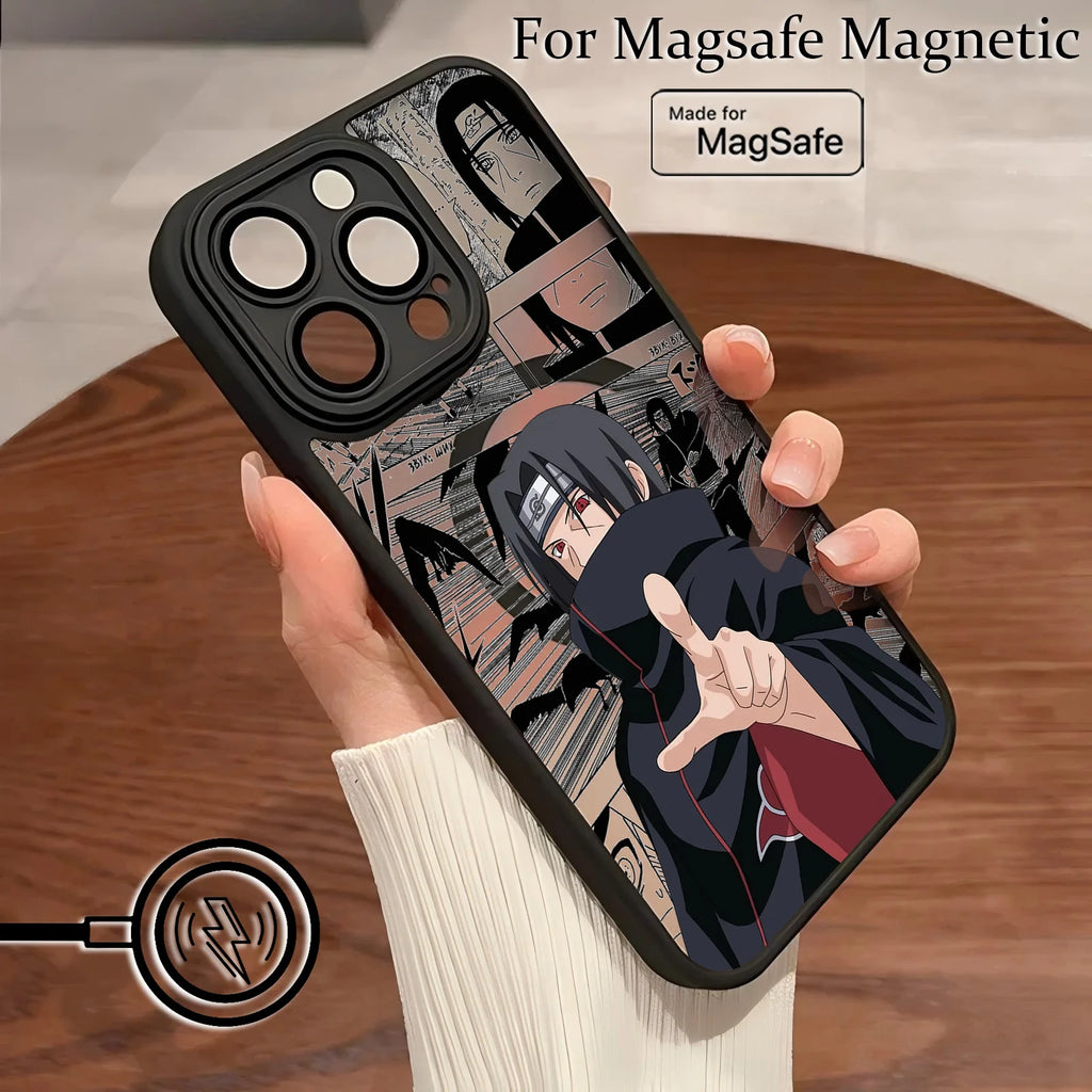 Hot Anime Narutos-ITACHIs Phone Case For IPhone 16 15 14 13 12 11 Pro Max Mini XR XS X 7 8 6 6s Plus Matte Magnetic Back Cover