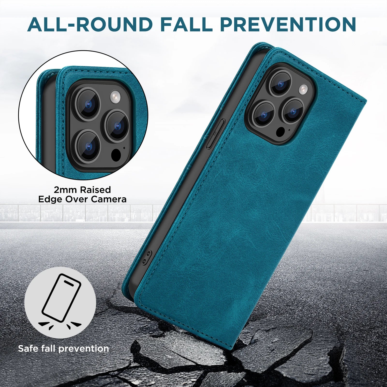 PU Leather Wallet Phone Case For iPhone 16E 16 Pro Max  15 Plus 14 13 12 Flip Cover Protective Magnetic With Picture Frame