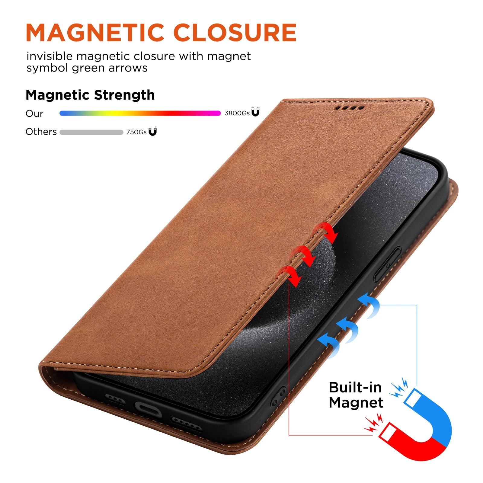 PU Leather Wallet Phone Case For iPhone 16E 16 Pro Max  15 Plus 14 13 12 Flip Cover Protective Magnetic With Picture Frame