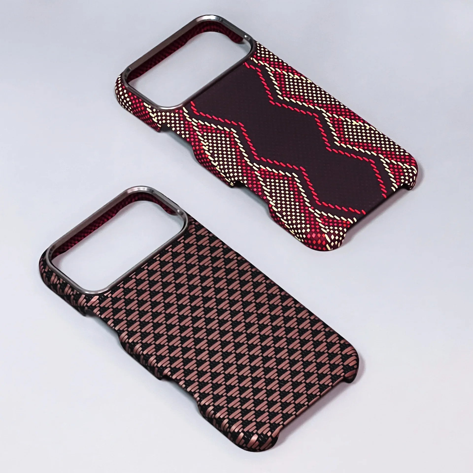 Luxury Carbon Fiber Texture Magnetic Phone Case for IPhone 17 14 15 16 Pro Max 17Po 17Air Alloy Lens Ultra Thin Hard PC Cover