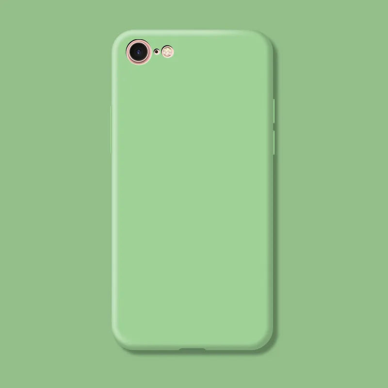 Original Case For iphone 7 8 SE 2020 2022 Shockproof TPU Liquid Silicone Protective Phone Back Cover for iphone 7 8 SE2 SE3 Case