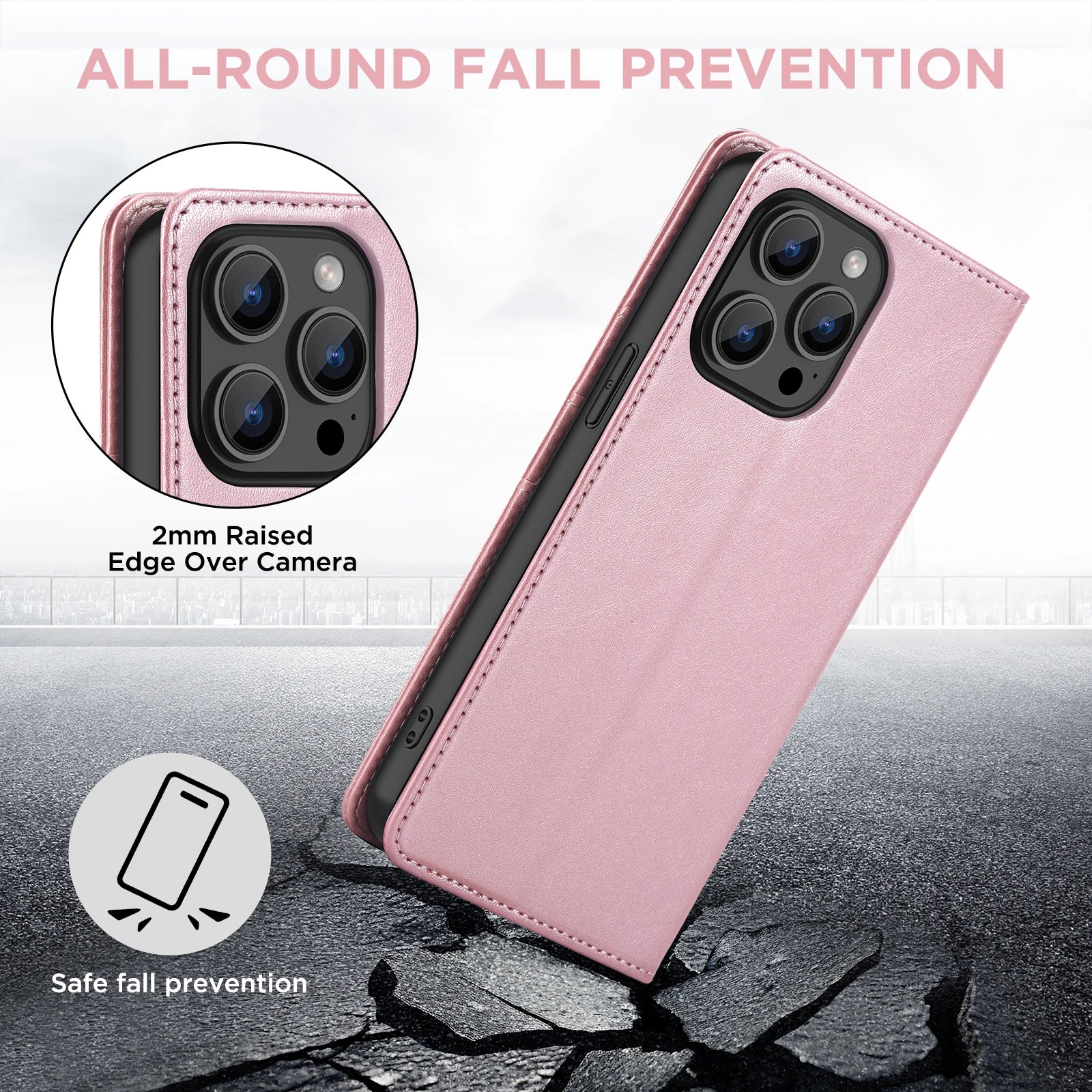 PU Leather Wallet Phone Case For iPhone 16E 16 Pro Max  15 Plus 14 13 12 Flip Cover Protective Magnetic With Picture Frame