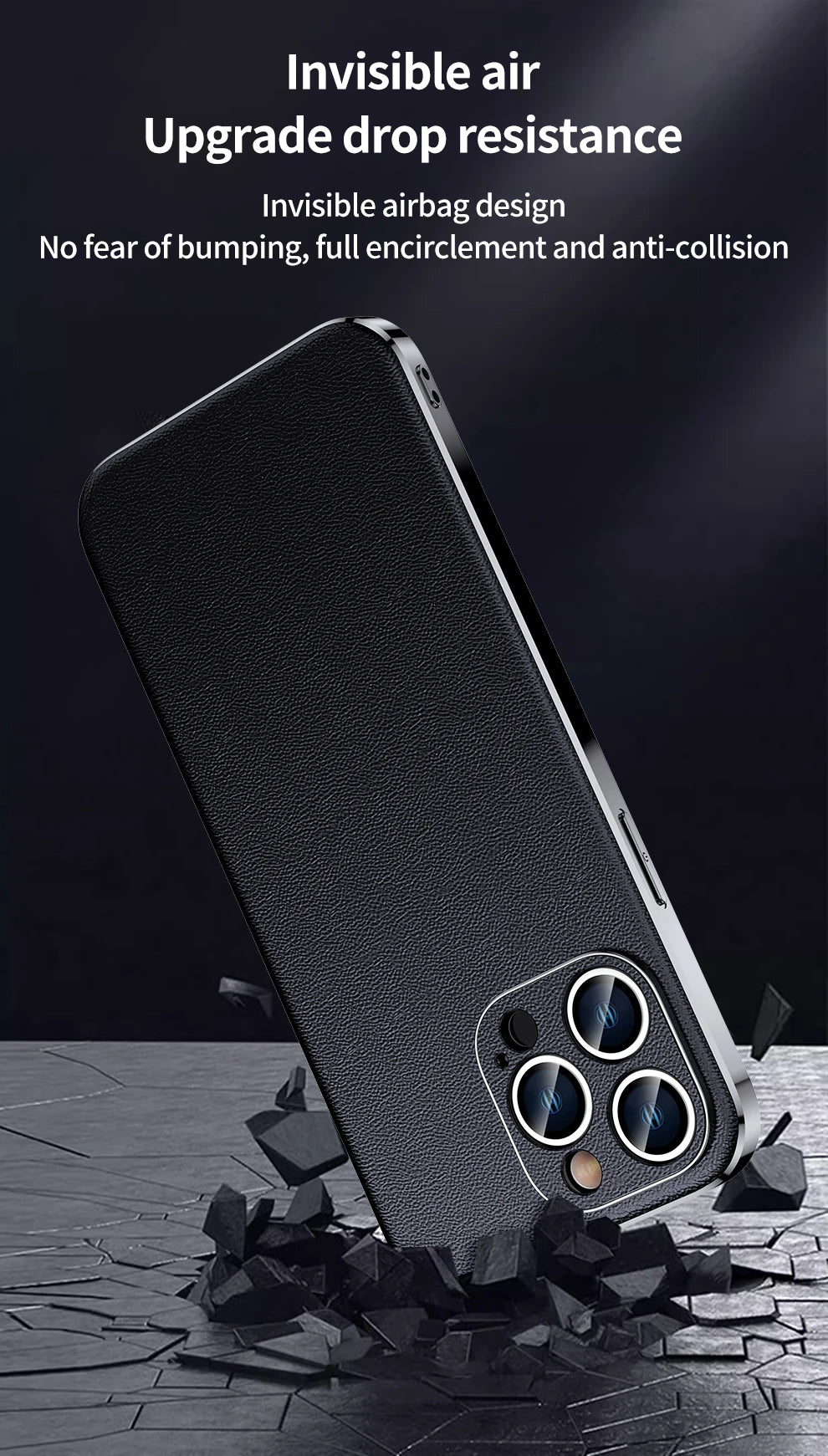 Genuine Cowhide Leather Phone Case for iPhone 16 14 11 12 13 15 Pro Max Plus 16Pro Luxury Plating Full Lens Protection Cover