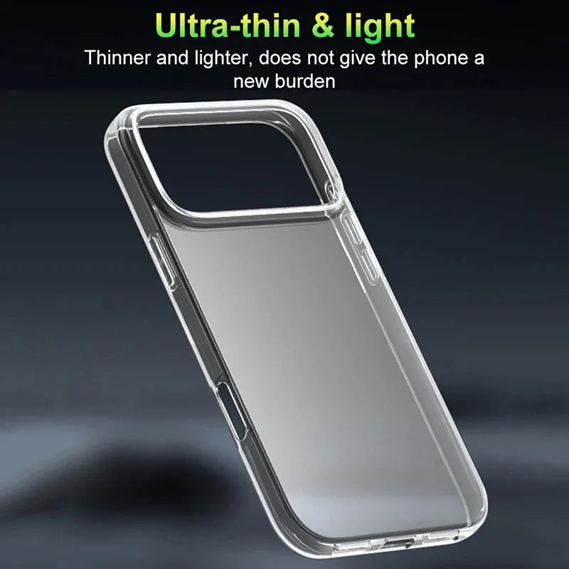 Luxury Transparent Soft Silicone Phone Case For iPhone 17Pro Max 17Pro 17 Air Ultra Thin Clear Cases Cover For iPhone 17 Pro Max