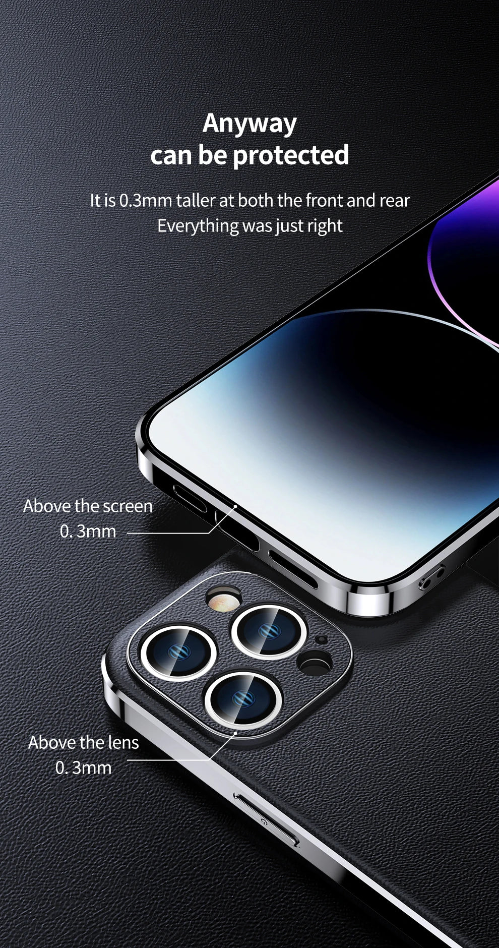 Genuine Cowhide Leather Phone Case for iPhone 16 14 11 12 13 15 Pro Max Plus 16Pro Luxury Plating Full Lens Protection Cover