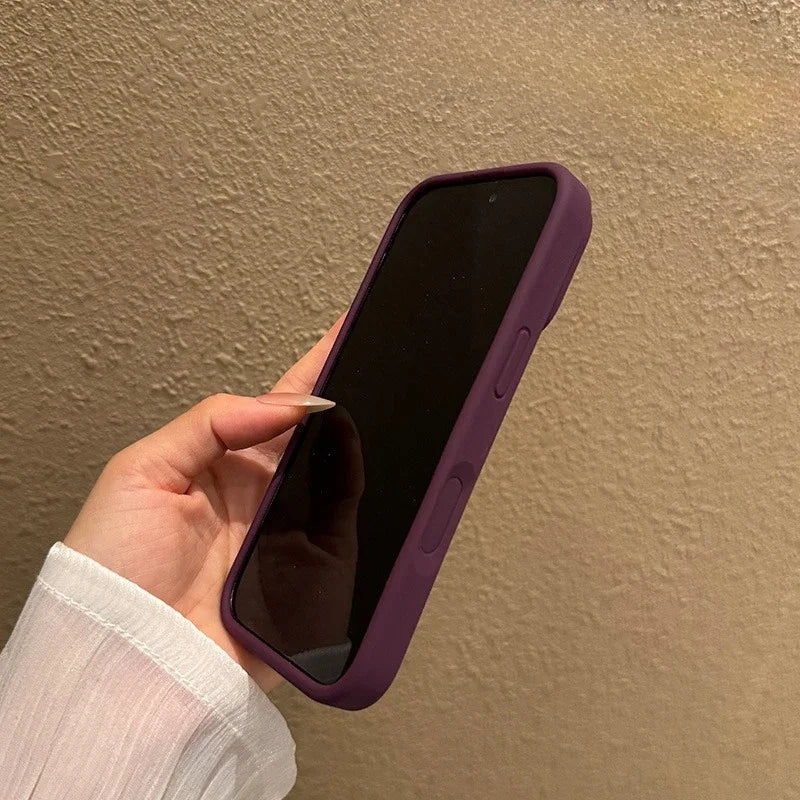 Soft Liquid Silicone Candy Color Case for iPhone 16 15 14 13 Pro Max Plus 12 11 16e Sensitive Camera Control Button Matte Cover