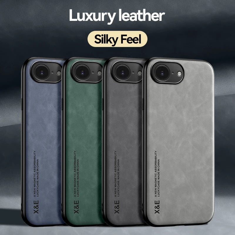 Magnetic Leather Case For iPhone 16E iPhone16E 5G Shockproof Silicone Soft Case Cover