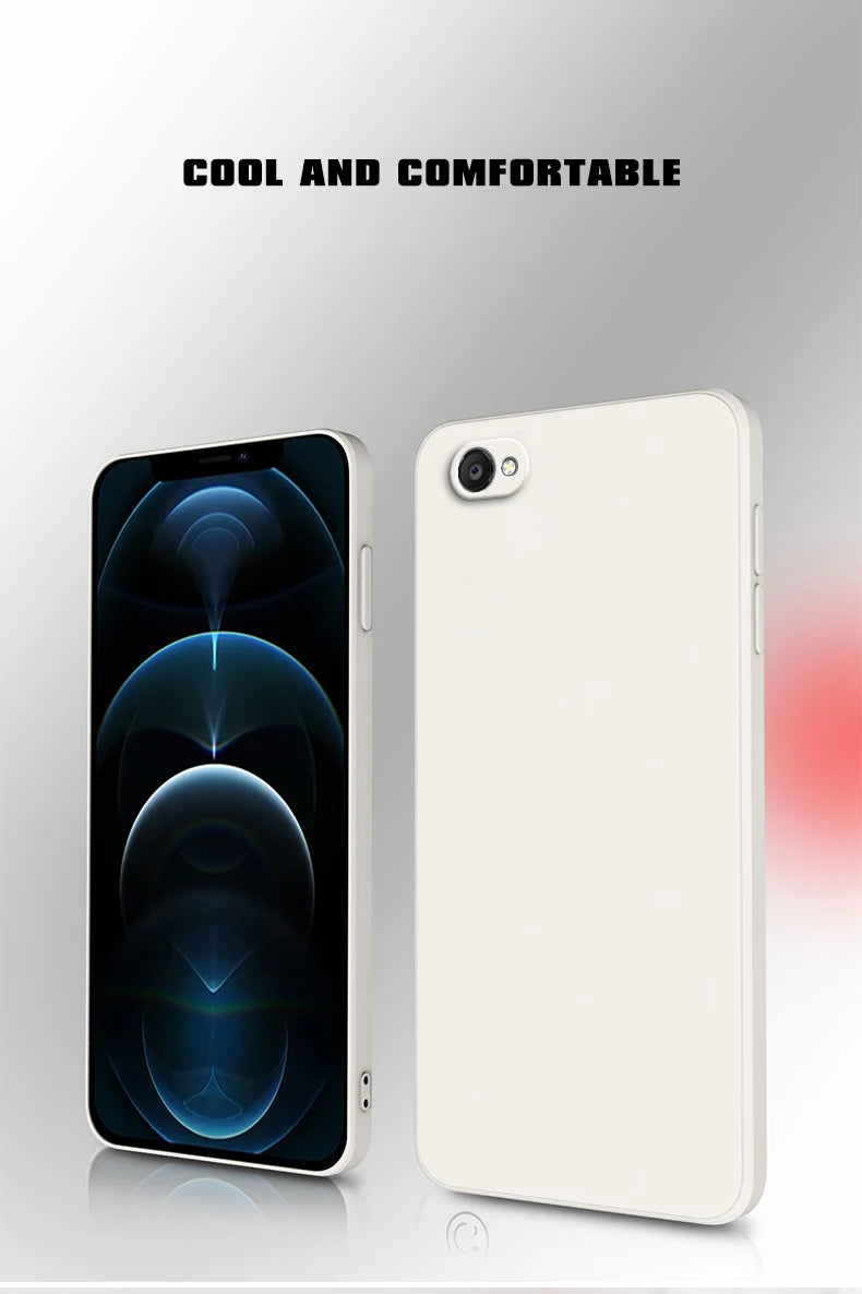 Square Liquid Silicone Soft Case For iphone 6 6s 7 8 Plus SE 2020 2022 Siquare Luxury Classic Phone Cover Funda