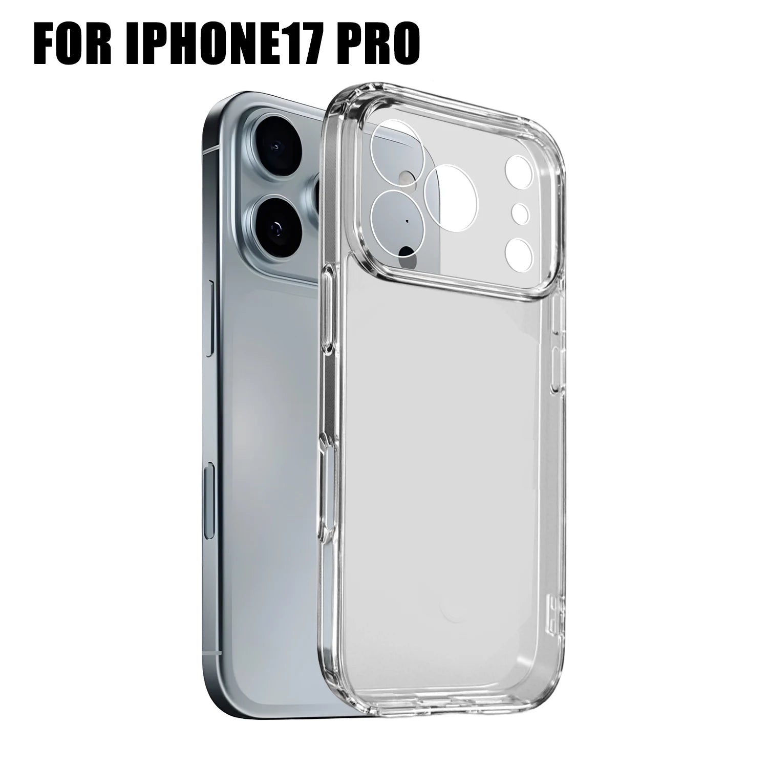 Transparent Phone Cases for IPhone 17/17 Air/17 Pro/17 ProMax Corner Protection Shockproof Anti-scratch Clear Phone Covers
