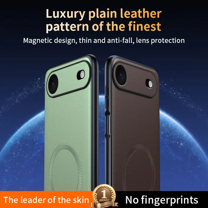 For Iphone 17 Air Case Magnetic Leather Shield Cover For Iphone 17 Air Anti-Fingerprint Non-Slip PC+TPU