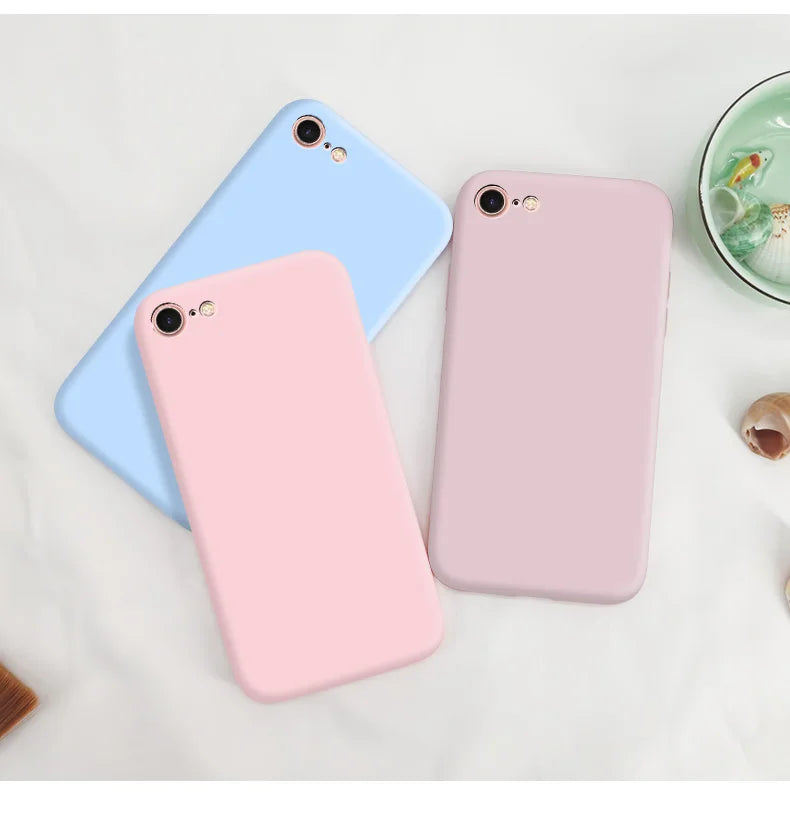Original Case For iphone 7 8 SE 2020 2022 Shockproof TPU Liquid Silicone Protective Phone Back Cover for iphone 7 8 SE2 SE3 Case
