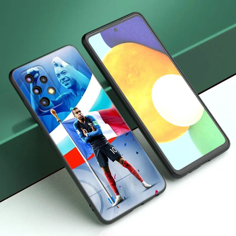Neymar Mbappe Football Phone Case For Samsung A13 A22 A24 A32 4G A33 A34 A35 A52S A53 A54 A55 A73 5G A06 A12 A14 A15 A23 A51