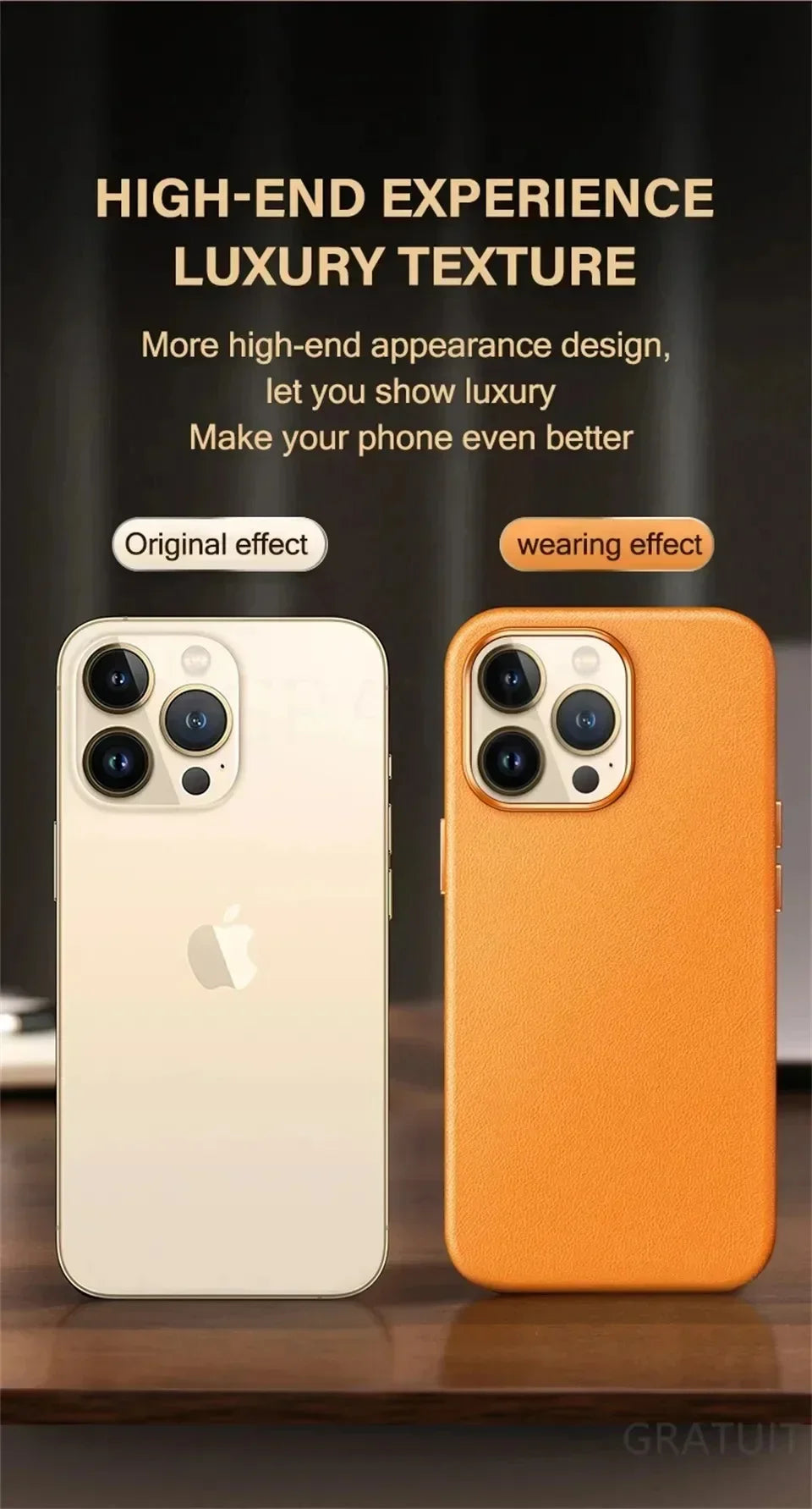 Luxury MagSafe Case for Apple iPhone 17 Pro Max 16 13 12 14 15 Plus Leather Official Style MacSafe Magnetic i Phone Cover Etui