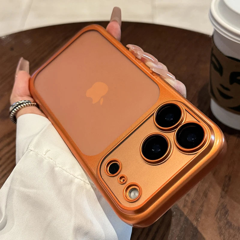 Luxury New Ultrathin UV Plating Matte Anti Slip 17 Pro Max Phone Case for iPhone 17 Lens Film Protect Translucent Hard PC Cover