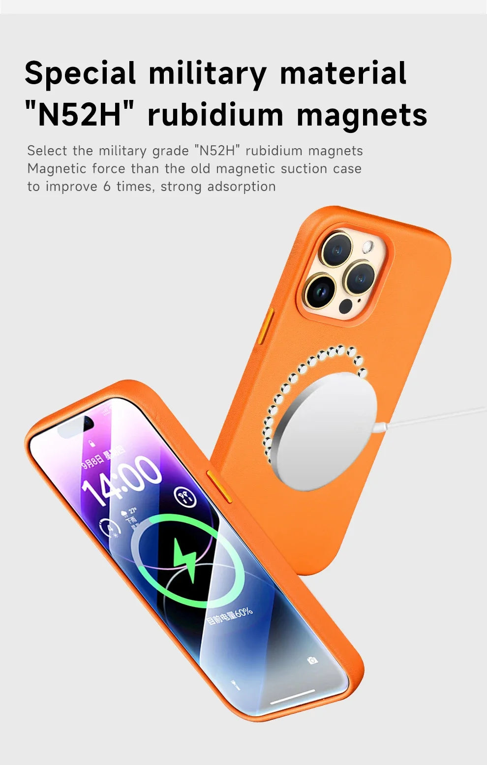 Luxury MagSafe Case for Apple iPhone 17 Pro Max 16 13 12 14 15 Plus Leather Official Style MacSafe Magnetic i Phone Cover Etui