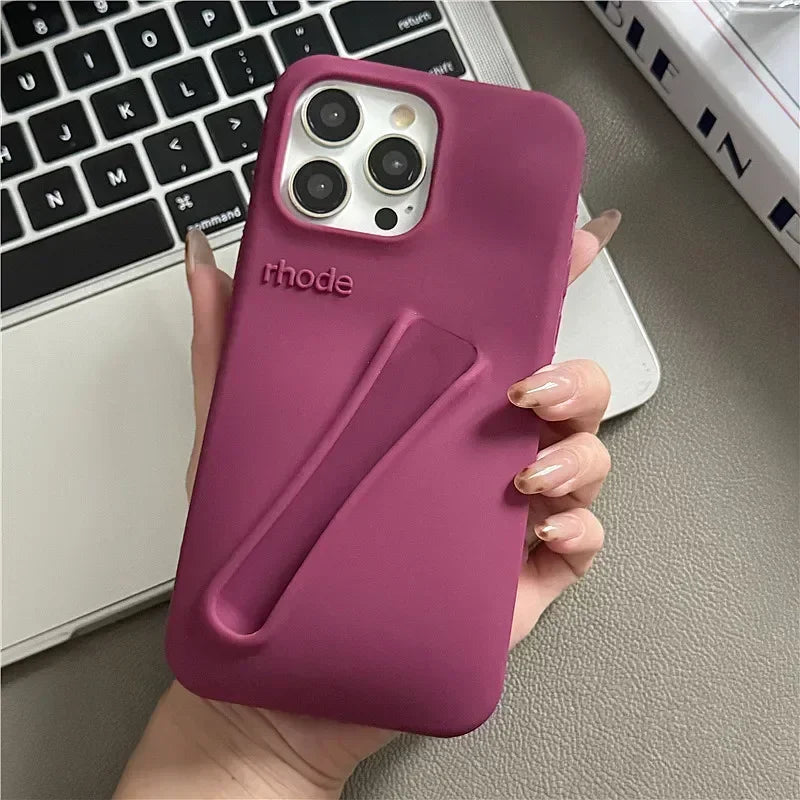 Lemontini Yellow Portable Lip Gloss Silicone Phone Case for IPhone 17 11 12 13 14 15 16 Pro Max Plus Lipstick Shockproof Cover﻿