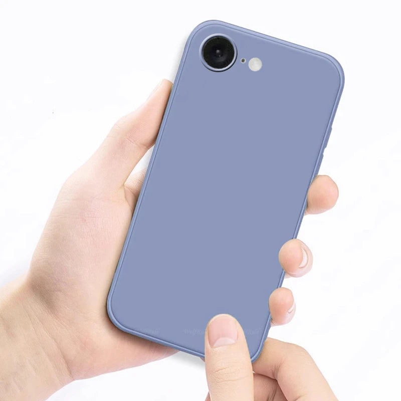 For Cover iPhone 16e Case For Apple iPhone 16e Capas New Liquid Silicone Bumper TPU Soft Cover For iPhone 16e iPhone16e Fundas